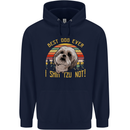 Best Dog Ever I Shih Tzu Not Funny Childrens Kids Hoodie Navy Blue