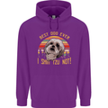 Best Dog Ever I Shih Tzu Not Funny Childrens Kids Hoodie Purple