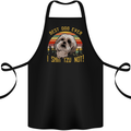 Best Dog Ever I Shih Tzu Not Funny Cotton Apron 100% Organic Black