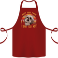 Best Dog Ever I Shih Tzu Not Funny Cotton Apron 100% Organic Maroon