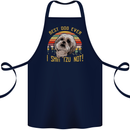 Best Dog Ever I Shih Tzu Not Funny Cotton Apron 100% Organic Navy Blue