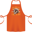 Best Dog Ever I Shih Tzu Not Funny Cotton Apron 100% Organic Orange