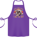 Best Dog Ever I Shih Tzu Not Funny Cotton Apron 100% Organic Purple