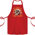 Best Dog Ever I Shih Tzu Not Funny Cotton Apron 100% Organic Red