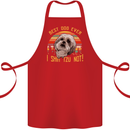 Best Dog Ever I Shih Tzu Not Funny Cotton Apron 100% Organic Red