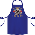 Best Dog Ever I Shih Tzu Not Funny Cotton Apron 100% Organic Royal Blue