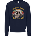 Best Dog Ever I Shih Tzu Not Funny Kids Sweatshirt Jumper Navy Blue