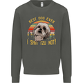 Best Dog Ever I Shih Tzu Not Funny Kids Sweatshirt Jumper Storm Grey