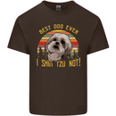 Best Dog Ever I Shih Tzu Not Funny Kids T-Shirt Childrens Chocolate