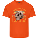 Best Dog Ever I Shih Tzu Not Funny Kids T-Shirt Childrens Orange