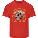 Best Dog Ever I Shih Tzu Not Funny Kids T-Shirt Childrens Red