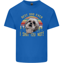 Best Dog Ever I Shih Tzu Not Funny Kids T-Shirt Childrens Royal Blue