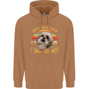 Best Dog Ever I Shih Tzu Not Funny Mens 80% Cotton Hoodie Caramel Latte