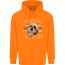 Best Dog Ever I Shih Tzu Not Funny Mens 80% Cotton Hoodie Orange