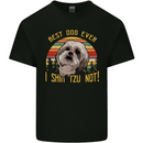 Best Dog Ever I Shih Tzu Not Funny Mens Cotton T-Shirt Tee Top Black