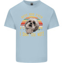 Best Dog Ever I Shih Tzu Not Funny Mens Cotton T-Shirt Tee Top Light Blue