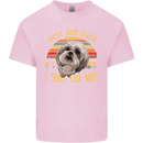 Best Dog Ever I Shih Tzu Not Funny Mens Cotton T-Shirt Tee Top Light Pink