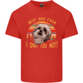Best Dog Ever I Shih Tzu Not Funny Mens Cotton T-Shirt Tee Top Red