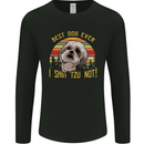 Best Dog Ever I Shih Tzu Not Funny Mens Long Sleeve T-Shirt Black