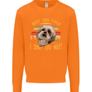 Best Dog Ever I Shih Tzu Not Funny Mens Sweatshirt Jumper Orange