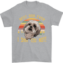 Best Dog Ever I Shih Tzu Not Funny Mens T-Shirt Cotton Gildan Sports Grey