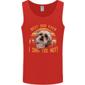 Best Dog Ever I Shih Tzu Not Funny Mens Vest Tank Top Red