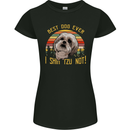 Best Dog Ever I Shih Tzu Not Funny Womens Petite Cut T-Shirt Black