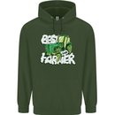 Best Farmer Ever Fathers Day Farming Childrens Kids Hoodie Forest Green