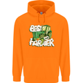 Best Farmer Ever Fathers Day Farming Childrens Kids Hoodie Orange