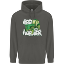Best Farmer Ever Fathers Day Farming Childrens Kids Hoodie Storm Grey