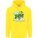 Best Farmer Ever Fathers Day Farming Childrens Kids Hoodie Yellow