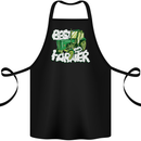 Best Farmer Ever Fathers Day Farming Cotton Apron 100% Organic Black