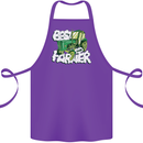 Best Farmer Ever Fathers Day Farming Cotton Apron 100% Organic Purple