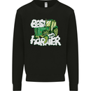Best Farmer Ever Fathers Day Farming Kids Sweatshirt Jumper Black
