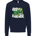 Best Farmer Ever Fathers Day Farming Kids Sweatshirt Jumper Navy Blue
