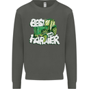 Best Farmer Ever Fathers Day Farming Kids Sweatshirt Jumper Storm Grey