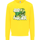 Best Farmer Ever Fathers Day Farming Kids Sweatshirt Jumper Yellow
