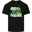 Best Farmer Ever Fathers Day Farming Kids T-Shirt Childrens Black