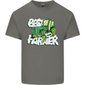 Best Farmer Ever Fathers Day Farming Kids T-Shirt Childrens Charcoal