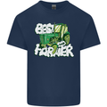 Best Farmer Ever Fathers Day Farming Kids T-Shirt Childrens Navy Blue