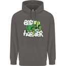 Best Farmer Ever Fathers Day Farming Mens 80% Cotton Hoodie Charcoal