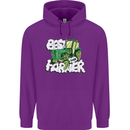 Best Farmer Ever Fathers Day Farming Mens 80% Cotton Hoodie Purple