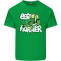 Best Farmer Ever Fathers Day Farming Mens Cotton T-Shirt Tee Top Irish Green