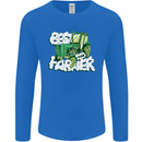 Best Farmer Ever Fathers Day Farming Mens Long Sleeve T-Shirt Royal Blue