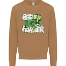 Best Farmer Ever Fathers Day Farming Mens Sweatshirt Jumper Caramel Latte
