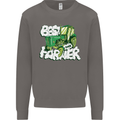 Best Farmer Ever Fathers Day Farming Mens Sweatshirt Jumper Charcoal