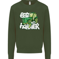 Best Farmer Ever Fathers Day Farming Mens Sweatshirt Jumper Forest Green