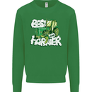 Best Farmer Ever Fathers Day Farming Mens Sweatshirt Jumper Irish Green