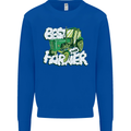 Best Farmer Ever Fathers Day Farming Mens Sweatshirt Jumper Royal Blue