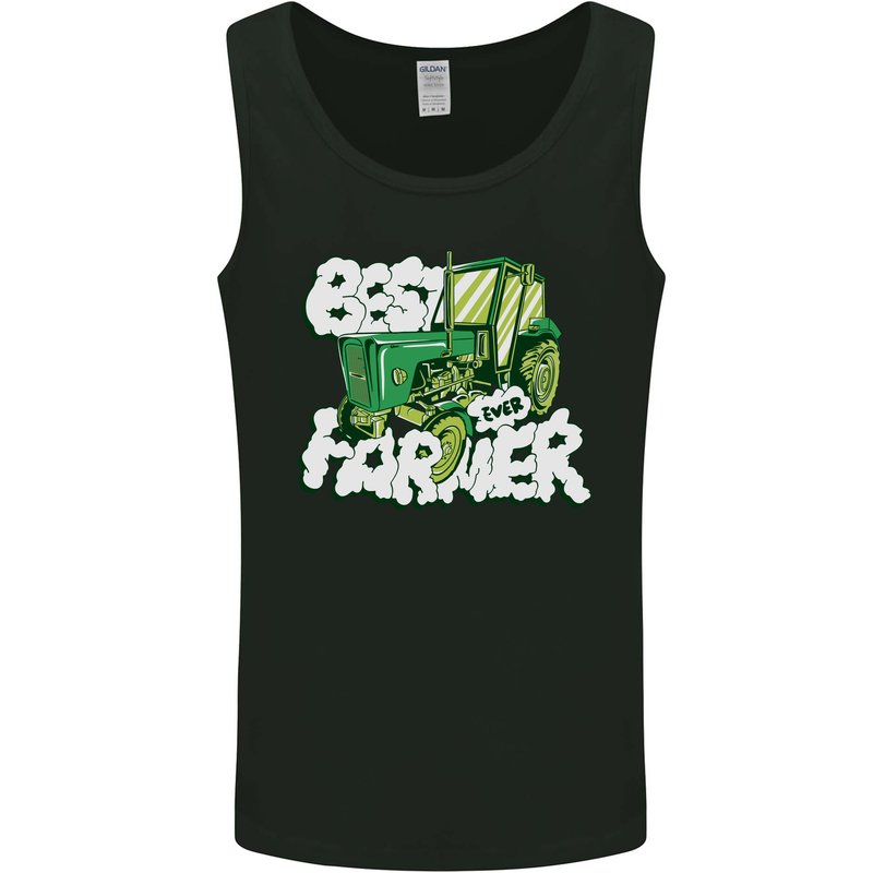 Best Farmer Ever Fathers Day Farming Mens Vest Tank Top Black